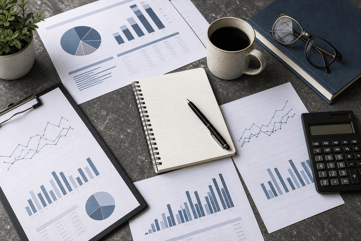 Finanzplanung am Schreibtisch — Orientierung und Klarheit